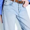 D68 Boot-Cut-jeans med bälte