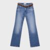 D68 Boot-Cut-jeans med bälte