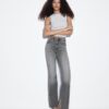 D74 Flared Jeans med slits