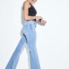 D74 Flared Jeans med slits D74 Flared Jeans med slits
