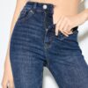 D74 Flared Jeans med slits