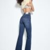D74 Flared Jeans med slits