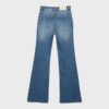 D74 Stretchjeans med utsvängda ben och slits D74 Stretchjeans med utsvängda ben och slits