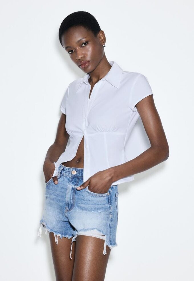 D75 Shorts i slitna jeans D75 Shorts i slitna jeans