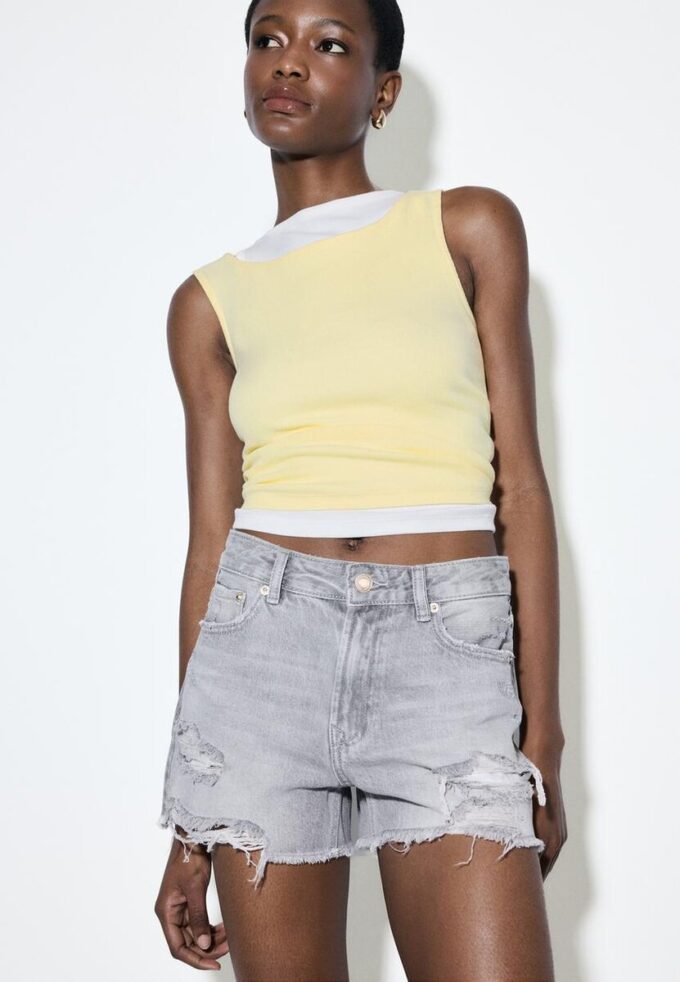 D75 Shorts i slitna jeans D75 Shorts i slitna jeans