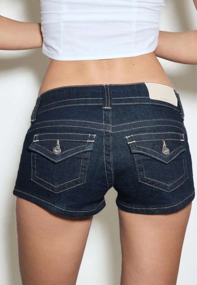 D76 Micro-shorts i denim