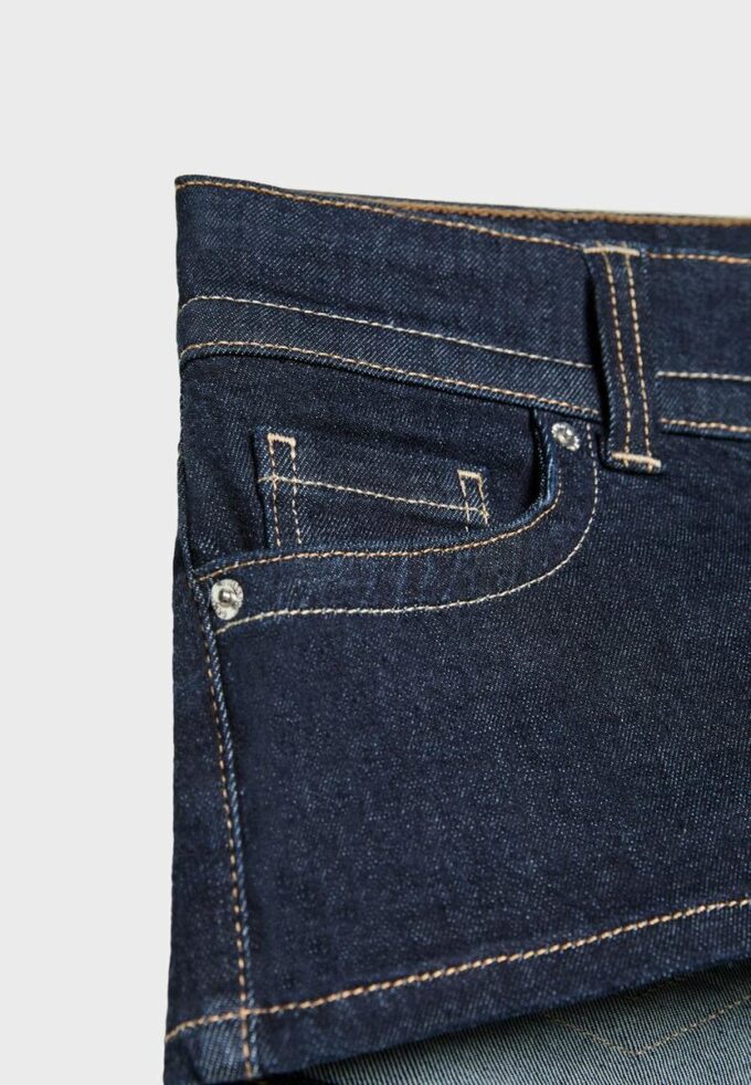 D76 Micro-shorts i denim