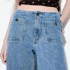 D77 Minimalistiska jeans med fickor D77 Minimalistiska jeans med fickor