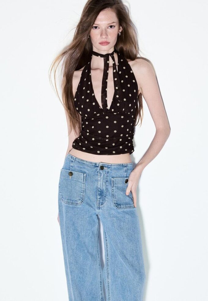 D77 Minimalistiska jeans med fickor D77 Minimalistiska jeans med fickor