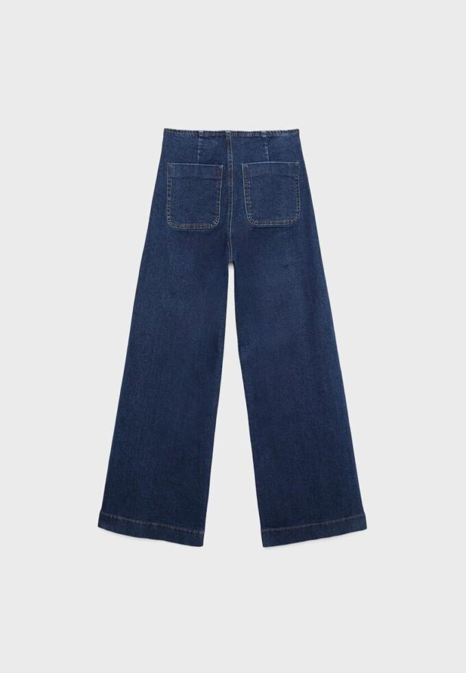 D77 Minimalistiska jeans med fickor D77 Minimalistiska jeans med fickor