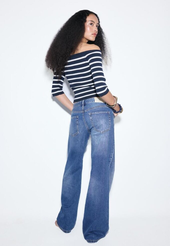 D91 Lågmidjade jeans med Wide Leg D91 Lågmidjade jeans med Wide Leg
