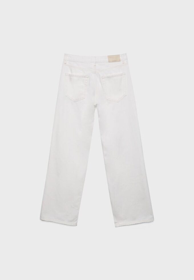 D91 Lågmidjade jeans med Wide Leg i twill D91 Lågmidjade jeans med Wide Leg i twill