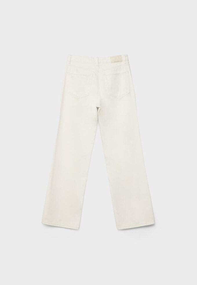 D92 Raka jeans med vida ben