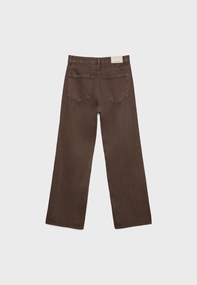 D92 Raka jeans med vida ben