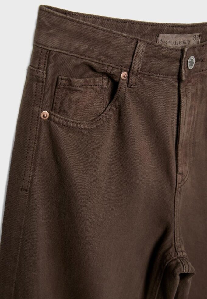 D92 Raka jeans med vida ben