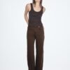 D92 raka jeans med Wide Leg