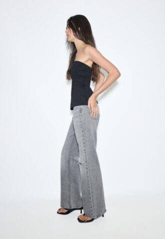 D92 raka jeans med Wide Leg
