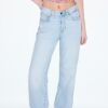 D92 raka jeans med Wide Leg