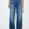 D92 raka jeans med Wide Leg
