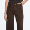 D92 raka jeans med Wide Leg
