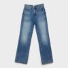 D92 raka jeans med Wide Leg