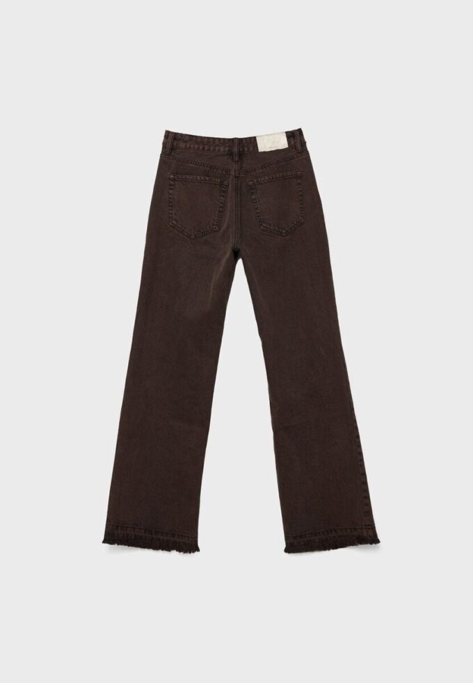 D92 raka jeans med Wide Leg