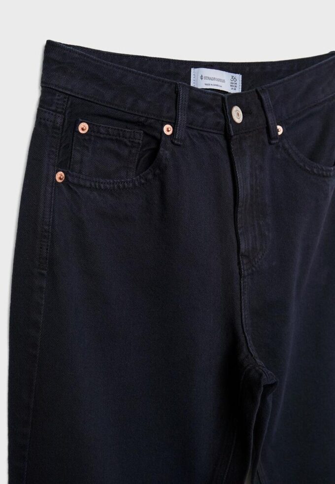 D92 raka jeans med Wide Leg
