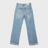 D92 raka jeans med Wide Leg