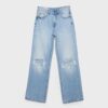 D92 raka jeans med Wide Leg