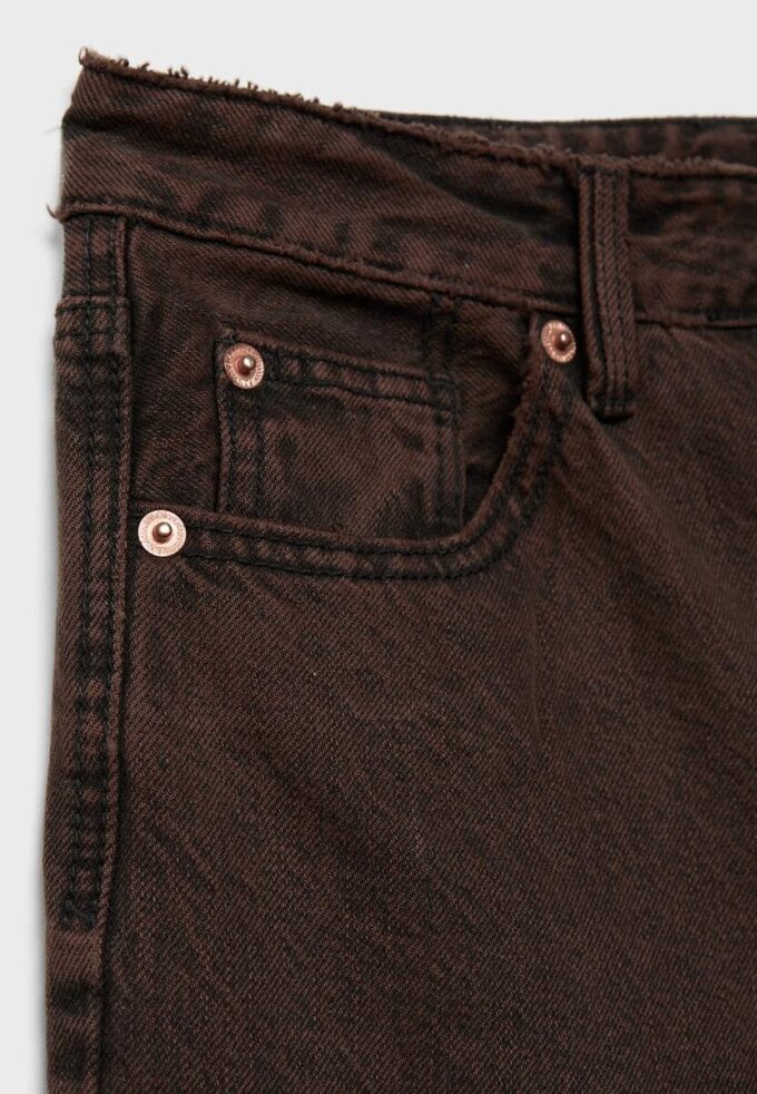 D92 raka jeans med Wide Leg