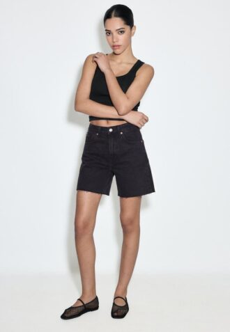 D93 Långa jeansshorts