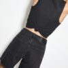 D93 Långa jeansshorts