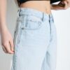 D93 Långa jeansshorts