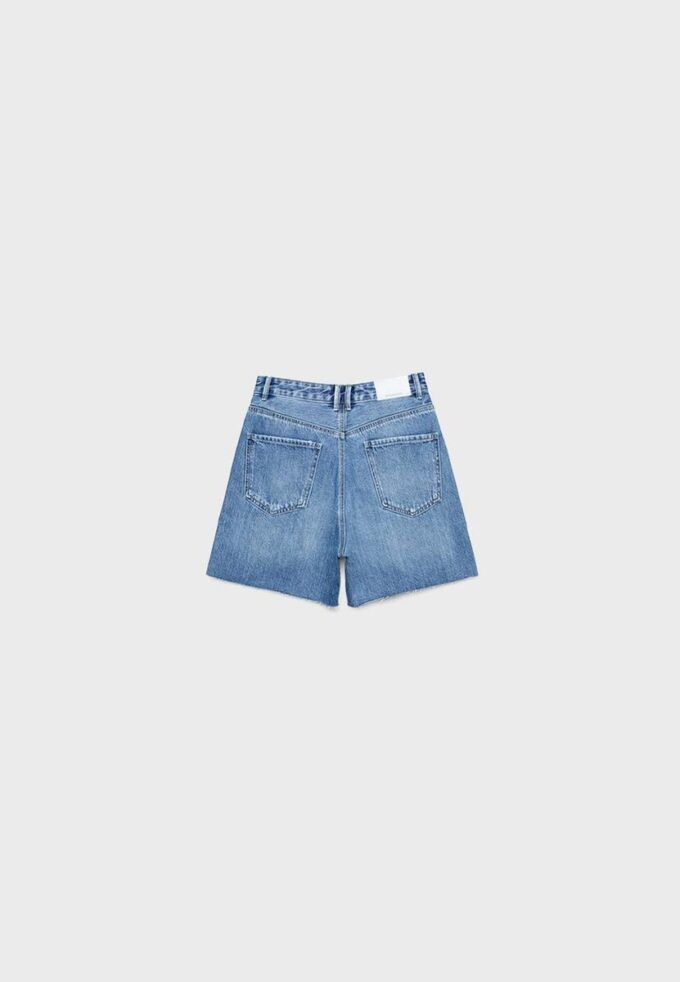D93 Långa jeansshorts
