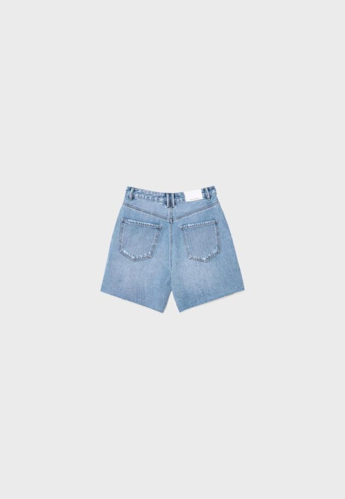 D93 Långa jeansshorts