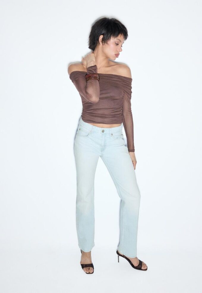D98 Jeans med raka ben