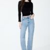 D98 Jeans med raka ben