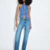 D98 Jeans med raka ben