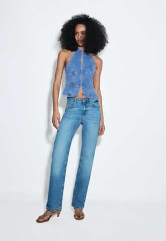 D98 Jeans med raka ben