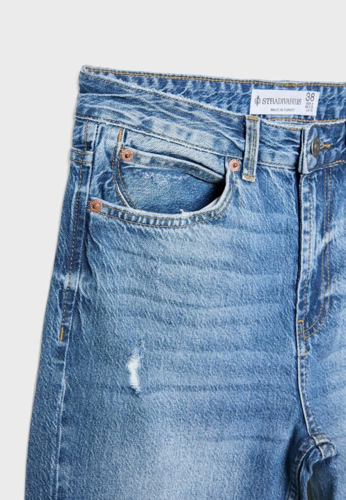 D98 Jeans med raka ben