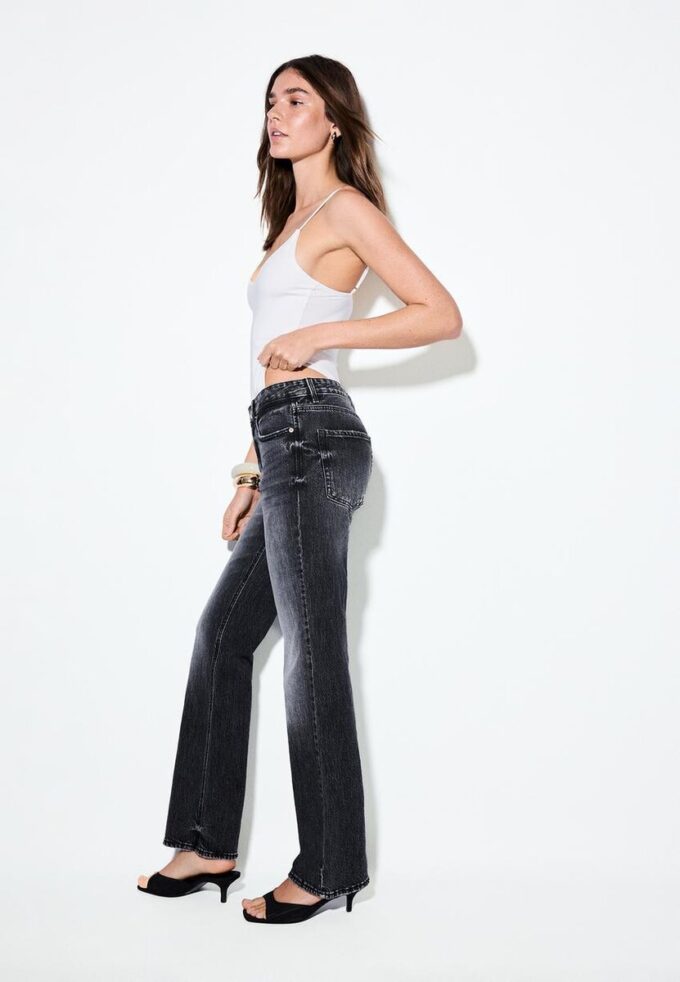 D98 Jeans med raka ben