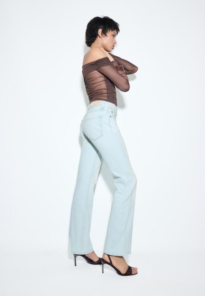 D98 Jeans med raka ben