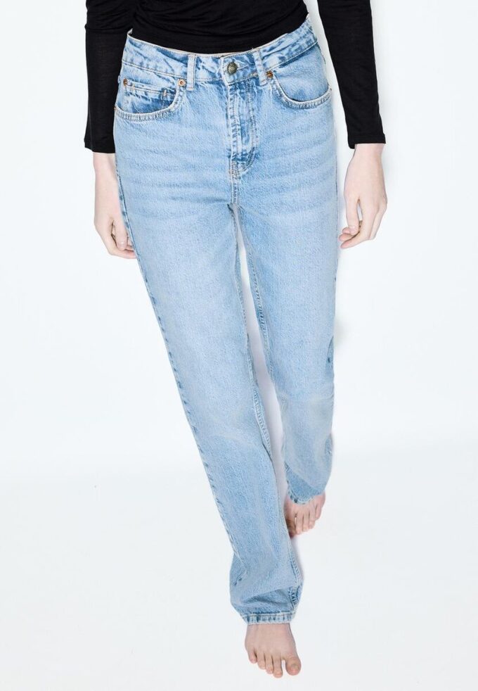 D98 Jeans med raka ben