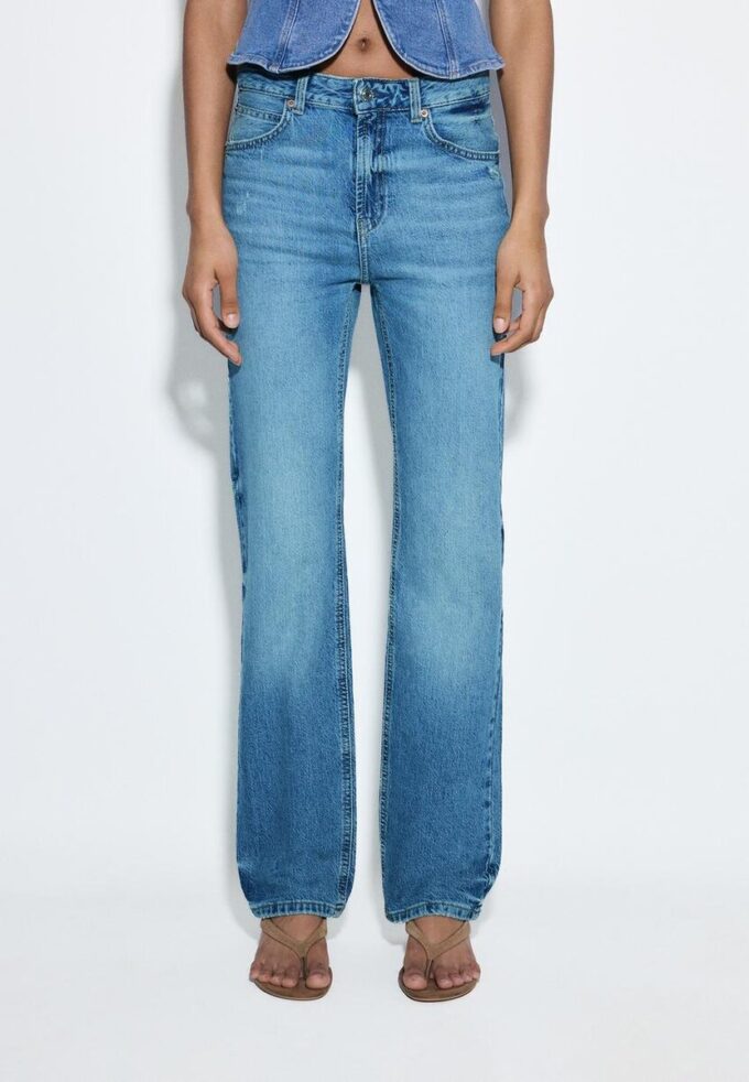 D98 Jeans med raka ben