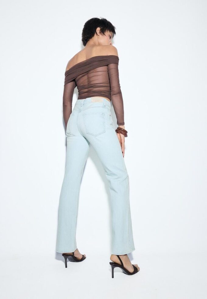 D98 Jeans med raka ben