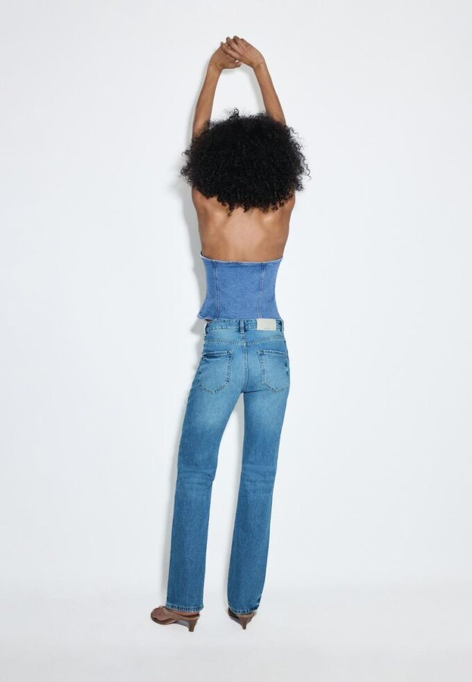 D98 Jeans med raka ben