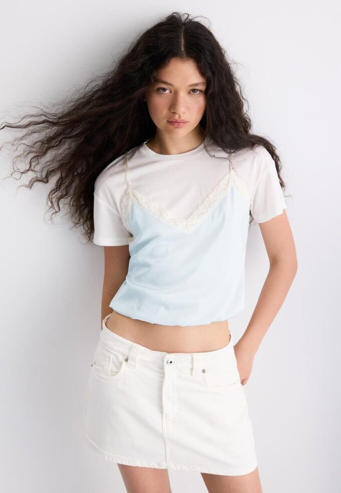 Dubbellagret camisole-T-shirt Dubbellagret camisole-T-shirt
