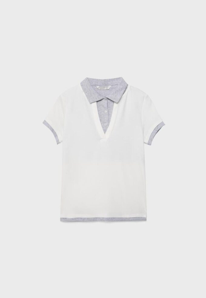 Dubbelvävd kortärmad T-shirt Dubbelvävd kortärmad T-shirt