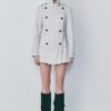 Enkel kort trenchcoat
