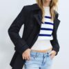 Enkel kort trenchcoat